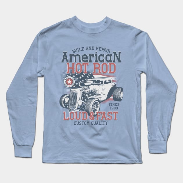 American Hot Rod 1983 Long Sleeve T-Shirt by Verboten